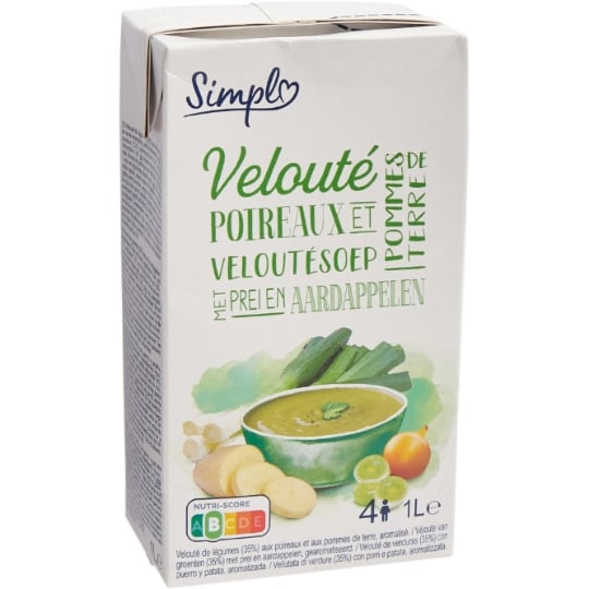 Soupe Velouté Poireaux Pommes de Terre SIMPL