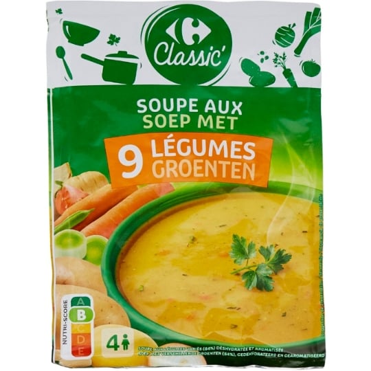 Soupe Déshydratée 9 Légumes CARREFOUR CLASSIC'