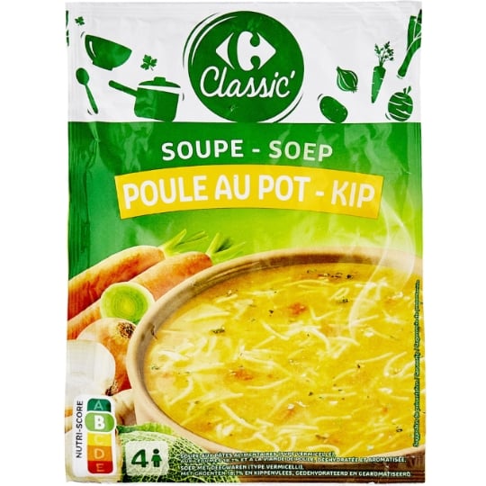 Soupe Déshydratée Poule au Pot CARREFOUR CLASSIC'