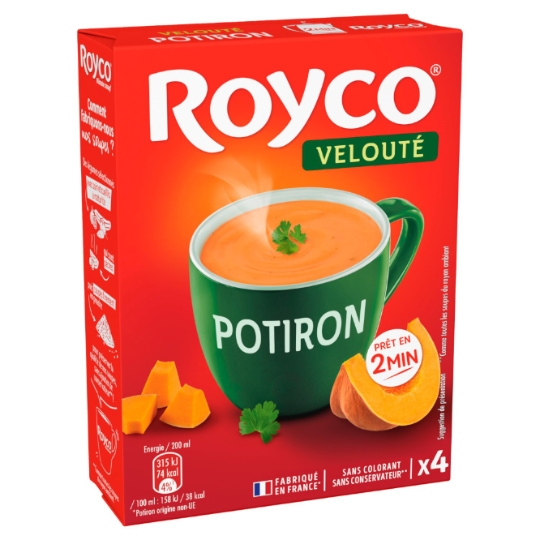 Soupe Déshydraté Potiron, Oignon, Poireau ROYCO