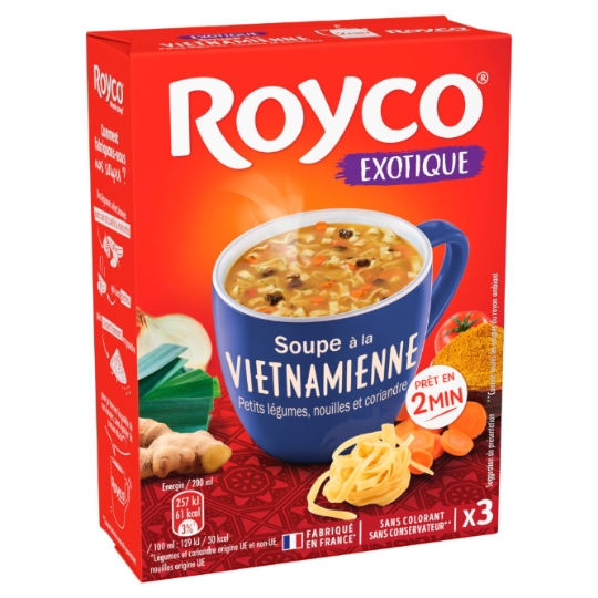 Soupe Déshydraté Nouilles Légumes Coriandre ROYCO
