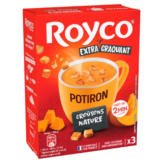 Soupe Déshydratée  Potiron Croûtons Nature ROYCO