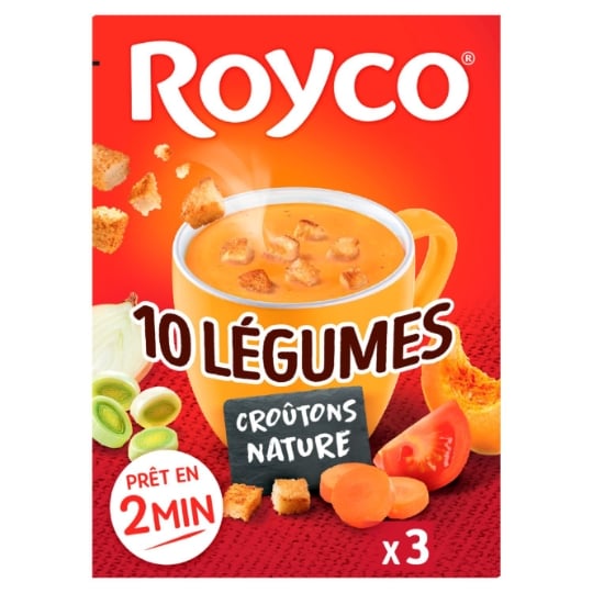 Soupe Déshydratée aux 10 Légumes et Croûtons ROYCO