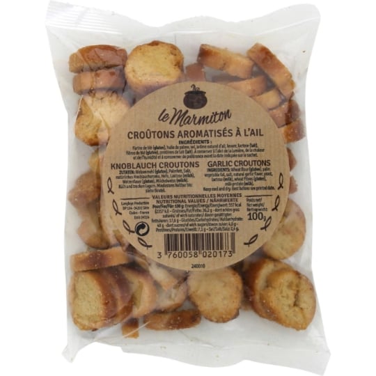 Croûtons aromatisés à l'ail LE MARMITON