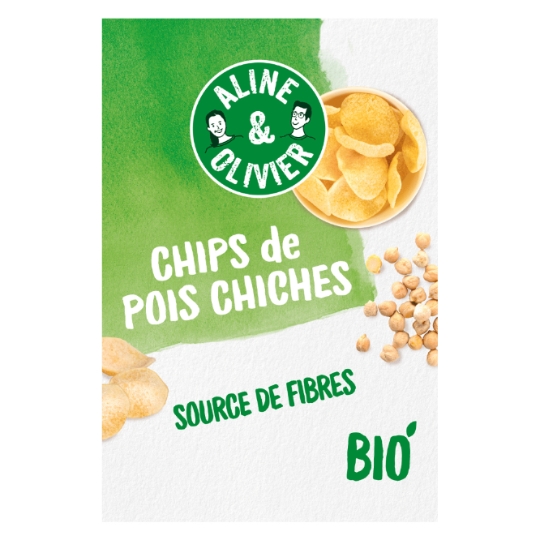 Chips de Pois Chiches Bio ALINE & OLIVIER