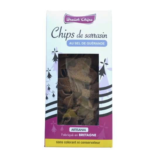 Chips sarrasin de sarrasin au sel de Guérande BREIZ'CHIPS