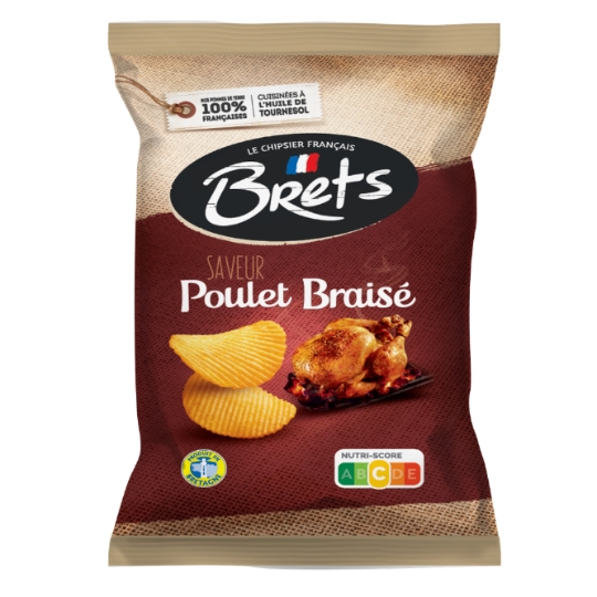 Chips Pommes de Terre Saveur Poulet Braisé BRETS