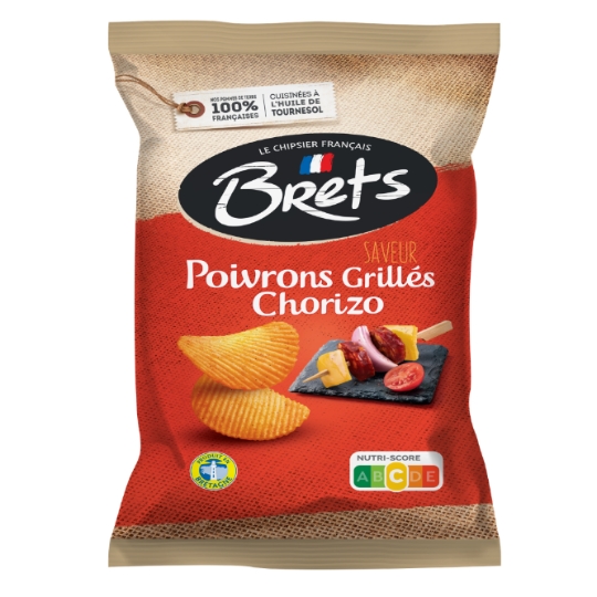 Chips saveur  poivron grillé chorizo BRETS