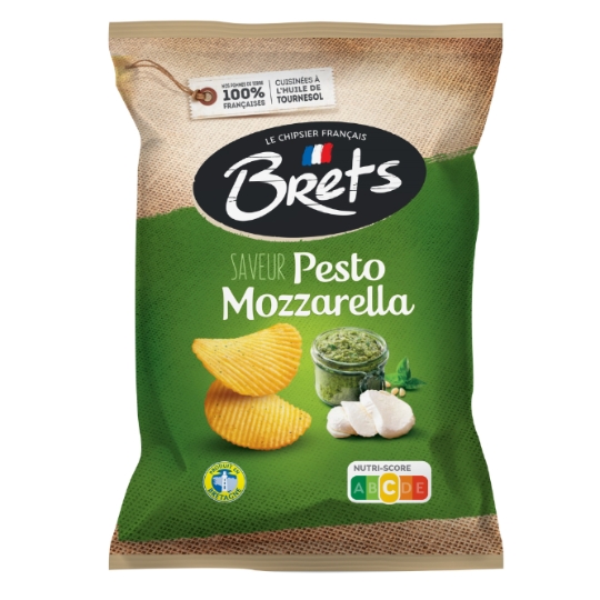 Chips Saveur Pesto et Mozzarella BRETS