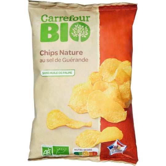 Chips nature au sel de Guérande Bio  nature au sel de Guérande Bio CARREFOUR BIO