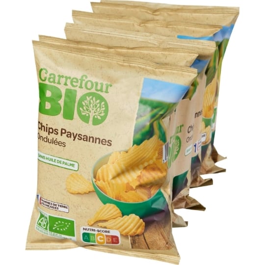 Chips  paysannes ondulées Bio CARREFOUR BIO
