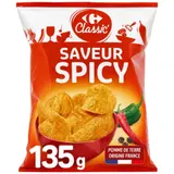 Chips saveur spicy CARREFOUR CLASSIC'
