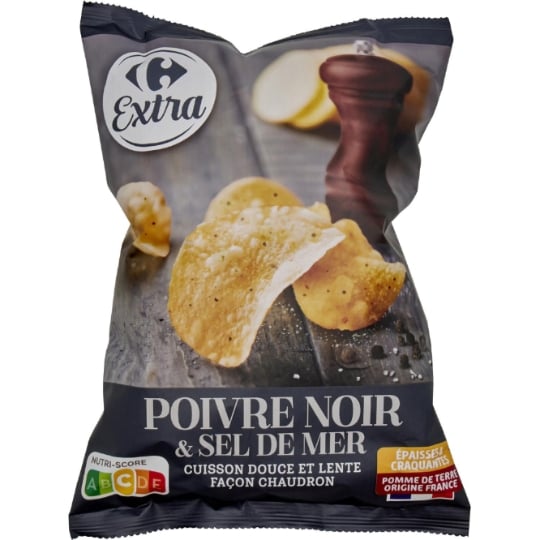Chips poivre et sel CARREFOUR EXTRA