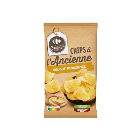 Chips Saveur Moutard à l'Ancienne CARREFOUR ORIGINAL