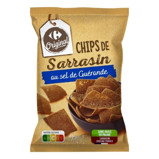 Chips sarrasin sel de Guérande CARREFOUR ORIGINAL