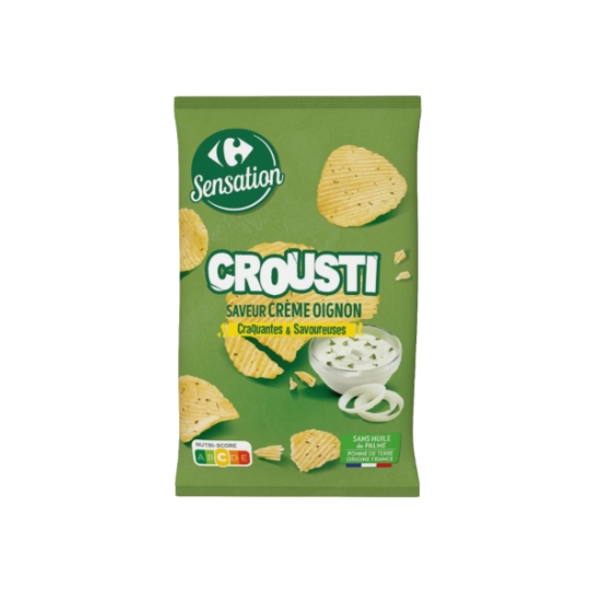 Chips Saveur Crème Oignon Crousti CARREFOUR SENSATION