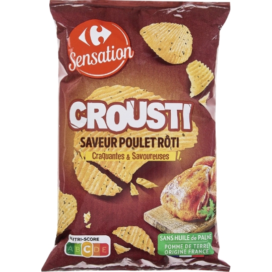 Chips Saveur Poulet Rôti Crousti CARREFOUR SENSATION