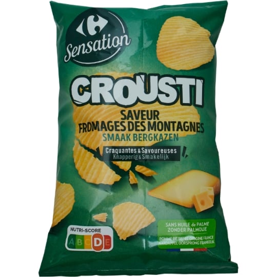 Chips saveur fromages des montagnes CARREFOUR SENSATION