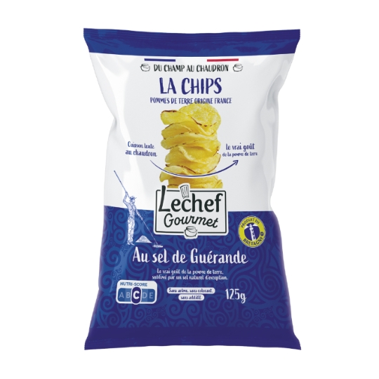 Chips de pomme de terre au sel du Golfe du Morhiban LA CHIPS TERRES DE BREIZH