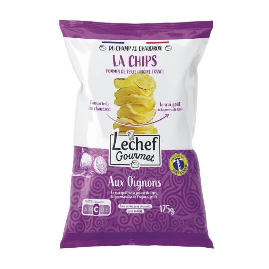Chips de Pommes de Terre Saveur Oignon LA CHIPS TERRES DE BREIZH