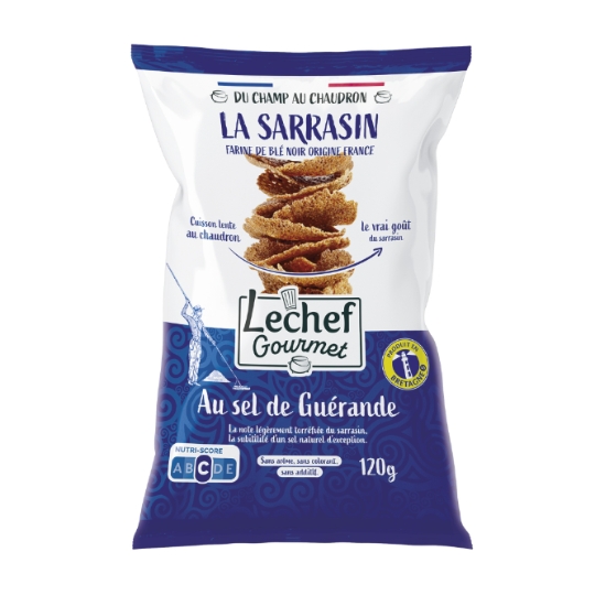Chips de sarrasin au sel de Guérande LA CHIPS TERRES DE BREIZH