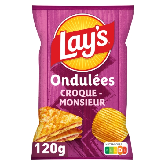 Chips Ondulées Saveur Croque Monsieur LAY'S