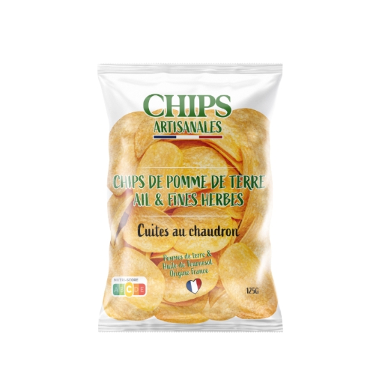 Chips de Pommes de Terre Ail & Fines Herbes LECHEF