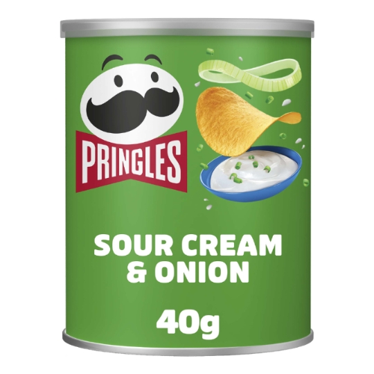 Chips tuiles goût crème et oignon   PRINGLES