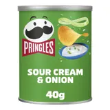 Chips tuiles goût crème et oignon   PRINGLES