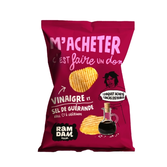 Chips Vinaigre et Sel de Guérande RAMDAM SOCIAL