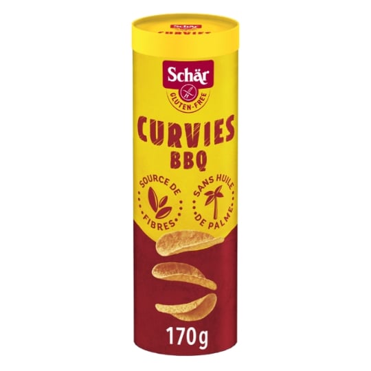 Chips curvies BBQ sans gluten SCHAR