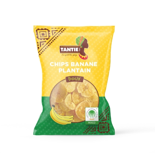Chips Banane Plantain Doux TANTIE