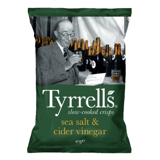 Chips Sel de mer et vinaigre de cidre TYRRELL'S