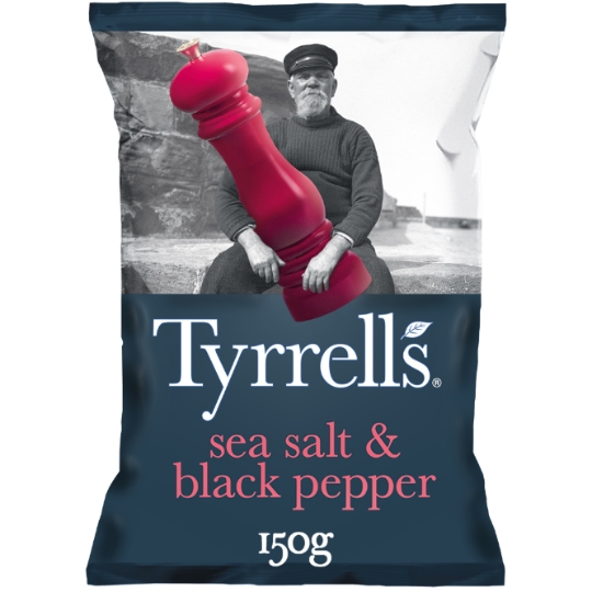 Chips au Sel de Mer et Poivre Noir TYRRELL'S