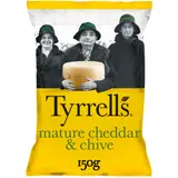 Chips Cheddar affiné et ciboulette TYRRELL'S