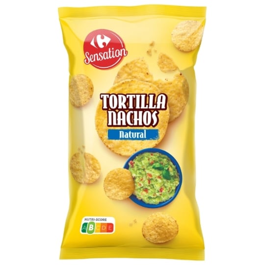 Chips tortilla Nachos Nature CARREFOUR SENSATION