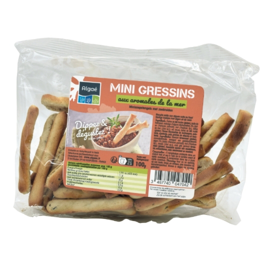 Mini gressins aux aromates de la mer ALGAE