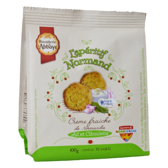 Biscuits apéritifs Normand à la crème fraiche BISCUITERIE DE L'ABBAYE