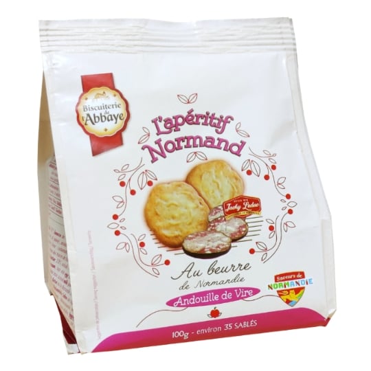 Biscuits Apéritifs Normand à l'Andouille de Vire BISCUITERIE DE L'ABBAYE