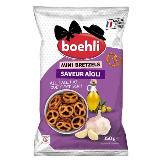 Mini Bretzels Saveur Aïoli BOEHLI