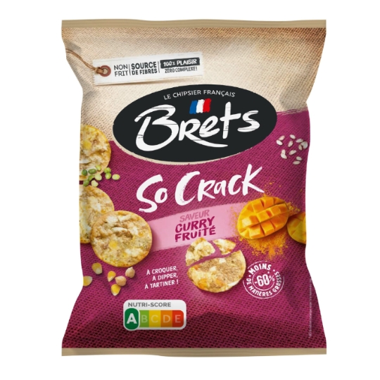 Biscuit salé so crack curry fruité BRETS
