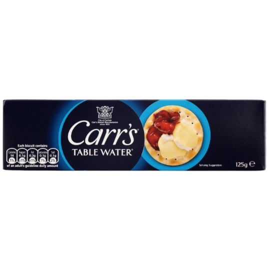 Biscuits apéritifs  table water CARR'S