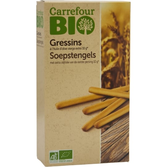 Gressins Huile d'Olive Bio CARREFOUR BIO