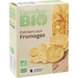 Biscuits apéritifs palmiers aux fromages CARREFOUR BIO