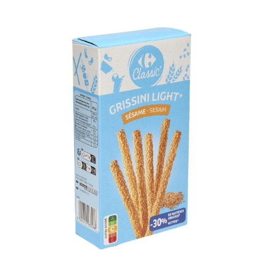 Gressins Sésame Allégés CARREFOUR CLASSIC'