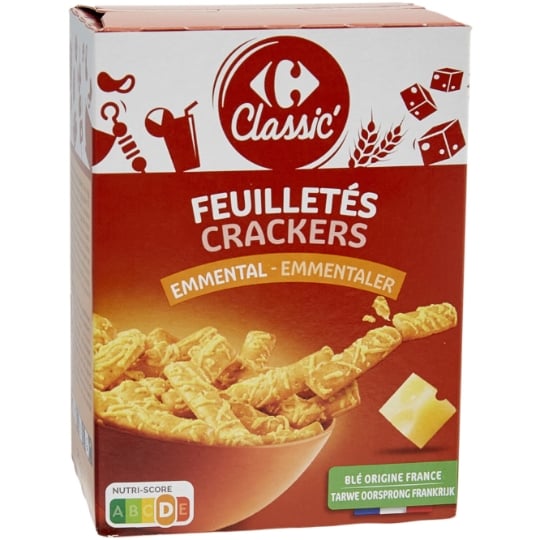 Biscuits apéritif à l'emmental CARREFOUR CLASSIC'