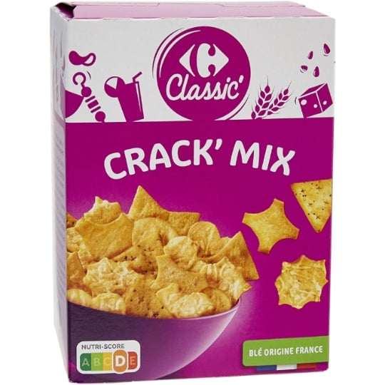 Biscuits Apéritifs Assortiment Crackers CARREFOUR CLASSIC'