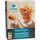 Biscuits apéritifs mini crêpes roquefort CARREFOUR EXTRA