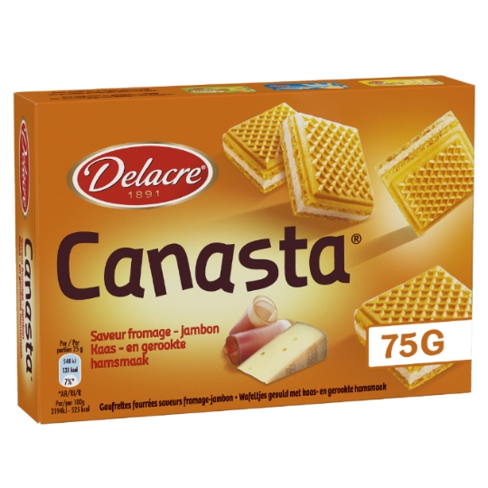 Biscuits Jambon Fumé DELACRE CANASTA