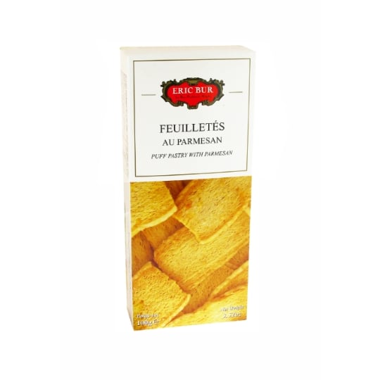 Biscuits Apéritifs Feuilletés au Parmesan ERIC BUR